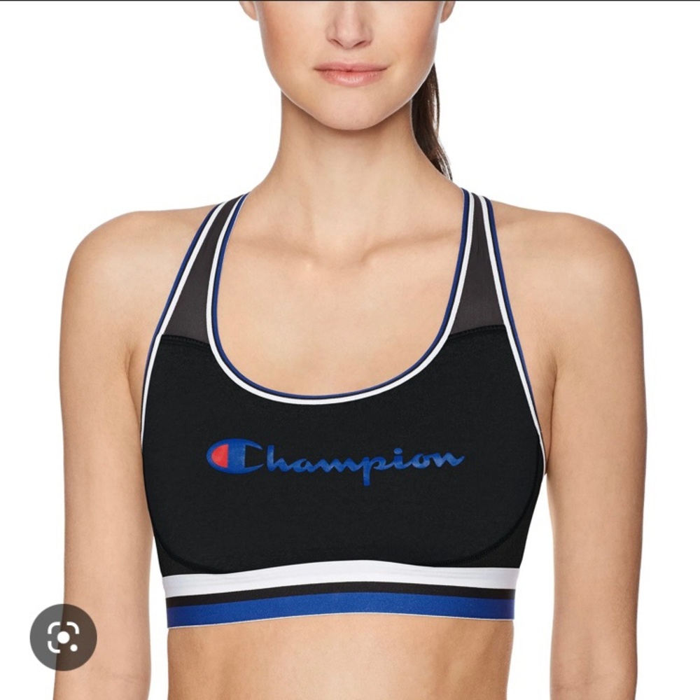 Black Mesh Champion Sports Bra